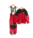 エレッセ ellesse スキーウェア 上下 セットアップ ジャケット オールインワン 160 赤 黒 /NR GY11