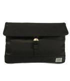 ポーター PORTER × サックスバー SAC'S BAR 吉田カバン ポーターストーム PORTER STORM セカンドバッグ クラッチバッグ ナイロン レザー ロゴ ダークブラウン 黒 ブラック /XZ ■GY18