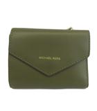 マイケルコース MICHAEL KORS ブレイクリー BLAKELY スモール カード ウォレット 財布 三つ折り レザー ロゴ カーキ 32S8GZLD5L /XZ ■GY18