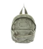 メゾンマルジェラ 11 Maison Margiela 11 S55WA0116 P3531 リュックサック デイバッグ ヴィンテージ加工 レザー ロゴ グレー ■GY18 /MQ