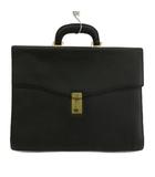 ダンヒル dunhill ビジネスバッグ ブリーフケース レザー ワンハンドル ダイヤルロック ロゴ ゴールド金具 黒 ブラック /XZ ■GY11