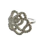 スワロフスキー SWAROVSKI 指輪 リング アクセサリー クリスタル バラ 55 14号 シルバー色 ■GY18 /MQ