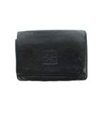 ジバンシィ GIVENCHY カードケース 名刺入れ レザー ロゴ 黒 ブラック ■GY18 /MQ