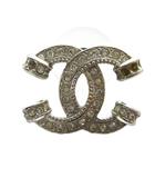 シャネル CHANEL A24V ピアス アクセサリー 両耳用 ココマーク ラインストーン シルバー色 ■GY18 /MQ ■OH