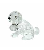 スワロフスキー SWAROVSKI インテリア 置物 クリスタル 犬 ドッグ クリア ■GY11 /MQ