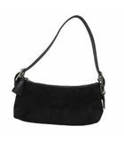 コーチ COACH ショルダーバッグ ハンドバッグ トートバッグ キャンバス レザー 黒 ブラック シグネチャー ロゴチャーム付き 6371 /YS10 ■GY18