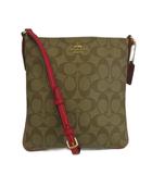 コーチ COACH ショルダーバッグ PVC レザー シグネチャー ロゴ ゴールド金具 ベージュ ピンク F58309 /XZ ■GY18