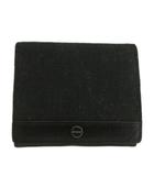 ジバンシィ GIVENCHY カードケース 名刺入れ キャンバス レザー 総柄 ロゴ 黒 ブラック /XZ ■GY18
