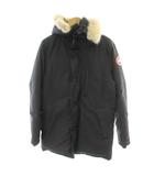 ジャスパーパーカ JASPER PARKA  ダウンジャケット コヨーテファー 毛皮 L 黒 ブラック 3438JM /MW ■GY18