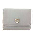 フルラ FURLA 三つ折り財布 ウォレット レザー スモーキーブルー /JS ■GY18