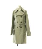 バーバリー ロンドン BURBERRY LONDON トレンチコート スプリングコート 裏地チェック 36 シルバー色 /DF ■GY40