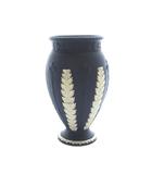 ウェッジウッド WEDGWOOD 花瓶 インテリア フラワーベース ロゴ ジャスパー 青 ブルー 紺 ネイビー ■GY11 /MQ