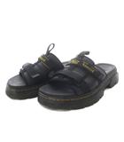 ドクターマーチン DR.MARTENS AYCE スライド サンダル ロゴ レザー UK6 ブラック /YO7 ■GY40