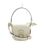 コーチ COACH C5685 ショルダーバッグ ハンドバッグ 2way ワンハンドル レザー アイボリー ロゴ 白 ホワイト ■GY18 /MQ