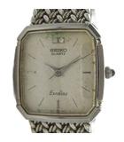 セイコー SEIKO EXCELINE エクセリーヌ 7321-5910 腕時計 ウォッチ クォーツ スクエア 2P シルバーカラー 銀色 ■GY18 /MQ