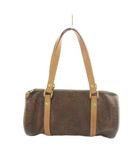 エトロ ETRO 0638214 ハンドバッグ ミニボストンバッグ ペイズリー柄 PVC レザー ヌメ革 茶 ブラウン ■GY18 /MQ
