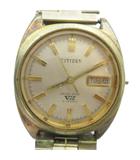 シチズン CITIZEN 4-720890 SEVEN STAR セブンスター V2 腕時計 ヴィンテージ アンティーク ウォッチ 自動巻き デイデイト カレンダー付き ゴールドカラー 金色 ■GY18 /MQ