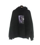 シュプリーム SUPREME 24AW Kate Moss Hooded Sweatshirt ケイト・モス プリント プルオーバーパーカー 長袖 ロゴ トレーナー 裏起毛 XL 黒 ブラック ■GY18 /MQ