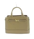 マイケルコース MICHAEL KORS ハンドバッグ ショルダー 2WAY タグ付き トート ロゴ レザー ベージュ ■GY11 /MQ