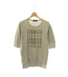 バーバリーブラックレーベル BURBERRY BLACK LABEL Tシャツ カットソー ドットプリント 2 グレー/CX ■GY11
