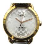 コーチ COACH CA.105.7.95.1319 腕時計 ウォッチ クォーツ ロゴ シグネチャー ゴールド色 シルバー色 ■GY17 /MQ