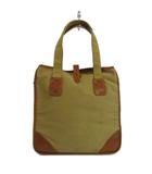 ホワイトハウスコックス White house Cox L9070 LARGE TOTE トートバッグ 肩掛け キャンバス レザー カーキ 茶色 ブラウン /XZ ■GY11