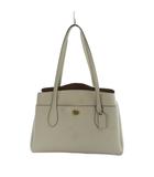 コーチ COACH 88340 ローラ キャリーオール トートバッグ ハンドバッグ ロゴ レザー 白 ホワイト アイボリー ■GY18 /MQ