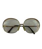 クリスチャンディオール Christian Dior 2145 ヴィンテージ 眼鏡 メガネ 度入り メタルフレーム ビッグフレーム CDロゴ 53□15-125 ゴールド色 ボルドー /XZ ■GY18