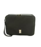 ダンヒル dunhill クラッチバッグ セカンドバッグ PVCレザー 黒 ブラック /MI ■GY18
