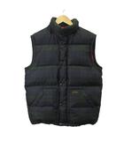 ポロ バイ ラルフローレン Polo by Ralph Lauren ブラックウォッチダウンベスト 上着 M 紺 ネイビー ダークグリーン チェック柄 ジップアップ ノースリーブ 1440404BDNV /KK ■GY18