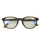 エンポリオアルマーニ EMPORIO ARMANI 眼鏡 ロゴ ブルーライト セルフレーム 度あり 49□21 茶 ブラウン ベージュ EA3216 /SS ■OS ■GY11