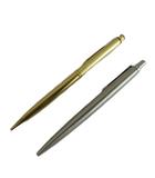 パーカー parker ボールペン シャープペンシル シャーペン 2本セット 文房具 筆記用具 ノック式 ロゴ ゴールド色 シルバー色 /XZ ■GY18