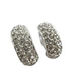 スワロフスキー SWAROVSKI イヤリング アクセサリー 両耳用 ロゴ ラインストーン シルバー色 ■GY18 /MQ