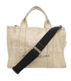 マークジェイコブス MARC JACOBS ショルダーバッグ ハンドバッグ 2way 肩掛け 斜め掛け 白 ホワイト ロゴプリント キャンバス /SD ■GY18