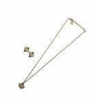 ランバン LANVIN ネックレス アクセサリー ペンダント イヤリング ロゴ ラインストーン ゴールド色 ■GY18 /MQ