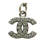 シャネル CHANEL ネックレス アクセサリー ペンダント ココマーク ラインストーン シルバー色 ■GY18 /MQ ■OH