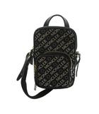 モンクレール MONCLER KILIA 2 CROSSBODY ショルダーバッグ 斜めがけ ナイロン ロゴ 総柄 黒 ブラック ■GY18 /MQ