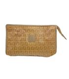 フェンディ FENDI クラッチバッグ パーティバッグ ズッカ柄 茶 ブラウン /JS ■GY18