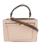 コーチ COACH ハンドバッグ ショルダー 2WAY レザー ロゴ ターンロック 茶 ブラウン C8319 /FF ■GY18