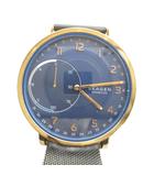 スカーゲン SKAGEN NDW2G 腕時計 ウォッチ クォーツ 青文字盤 ゴールド色 ■GY18 /MQ