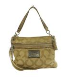 コーチ COACH シグネチャー 2WAYバッグ ハンド ショルダー キャンバス レザー ベージュ ゴールドカラー F17051 /SS ■OS ■GY18