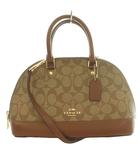 コーチ COACH 2Wayバッグ ハンド ショルダー シグネチャー柄 コーティングキャンバス レザー ロゴ 茶 ブラウン ベージュ F27583 /SS ■OS