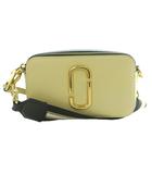 マークジェイコブス MARC JACOBS ザ スナップショット ショルダーバッグ ロゴ 金具 レザー イエローベージュ /SS ■OS ■GY18