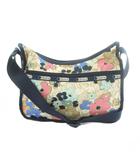 レスポートサック LesportSAC ショルダーバッグ 花柄 ベージュ 紺 ネイビー マルチカラー /MI ■GY17
