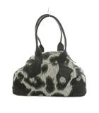 ヴィヴィアンウエストウッド Vivienne Westwood ハンドバッグ トートバッグ 総柄 黒 ブラック グレー /MI ■GY17