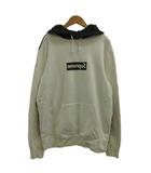 シュプリーム SUPREME コムデギャルソンシャツ COMME des GARCONS SHIRT 14SS Box Logo Pullover Hoodie 反転ボックスロゴ プルオーバー フーディ パーカー M 白 ホワイト マルチカラー /PP