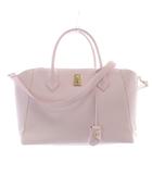 サマンサタバサ Samantha Thavasa トートバッグ カウレザー パドロックモチーフ ショルダーバッグ 2way パステルピンク /SR ■GY