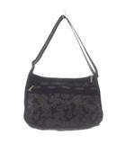 レスポートサック LesportSAC ショルダーバッグ ボタニカル柄 ロゴ ブラック 黒 グレー /SR ■GY18
