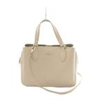フルラ FURLA 2WAY ハンドバッグ ショルダーバッグ レザー ピンクベージュ /MI ■GY18