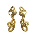 ニナリッチ NINA RICCI イヤリング ラインストーン アクセサリー 両耳用 クリップ式 ゴールド色 ■GY11 /MQ